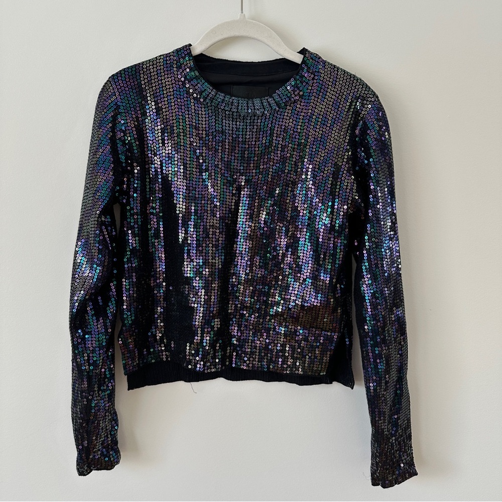 RtA Iridescent Sequin Top